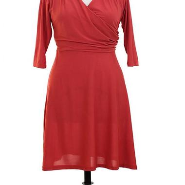 Gifts 4 All - Your Choice Plus Size Overlapping Neck dress