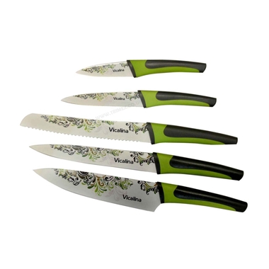 Gifts 4 All - 5pc Stainless Steel Kitchen Knife Set With Elegant Design