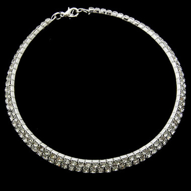 Gifts 4 All Crystal 2 layer chocker Necklace