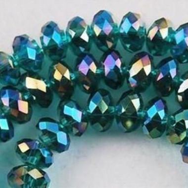 Gifts 4 All, 30pc Glass Crystal Beads 4x6mm Beautiful beads
Great for making necklaces, bracelet, earring etc.