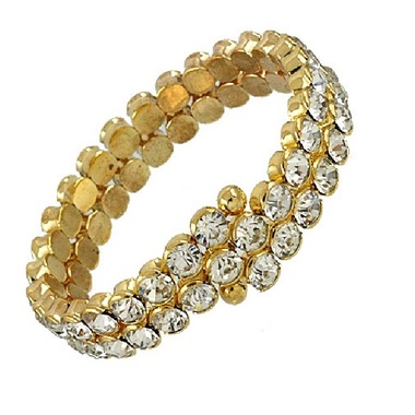 Gifts 4 All - Crystal Golden Bracelet