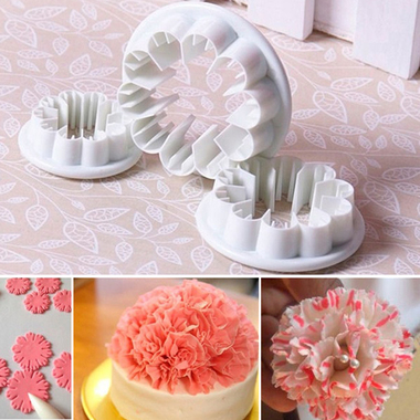 Gifts 4 All 3pc Cake Pastry Tool - Carnation Flower