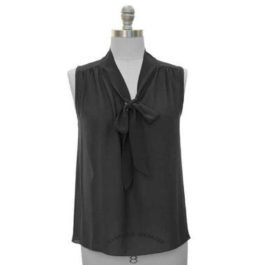 Gifts 4 All - Sleeveless crepe chiffon Tie top 