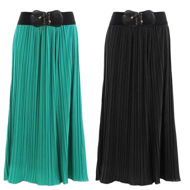 Gifts 4 All - Solid Crincle Long Skirt Your choice of color