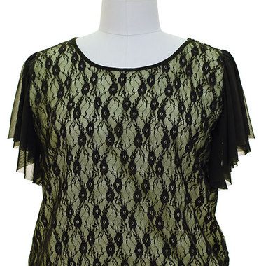 Gifts 4 All - Choose from 4 Colors Lace Top from 1x or 2X sizess