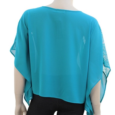 Gifts 4 All - Your Choice Rose design lace poncho top