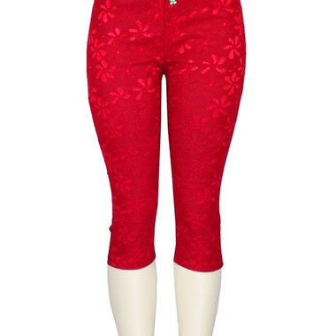 Gifts 4 All - Lace Covered Capri Pant w/ 4 Pockets