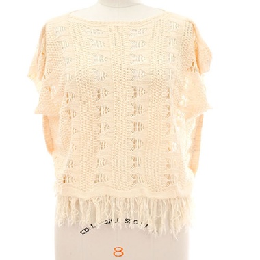 Gifts 4 All - Fringed Crochet top Your choice of Color and Size