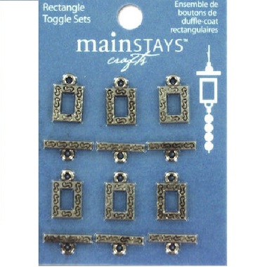 Gifts 4 All 6pc Ornate Square or 4pc Flower Toggle and Clasp Sets