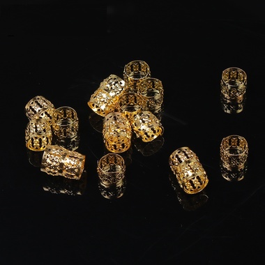 Gifts 4 All 10pc Hair Bead in gold or Silver color