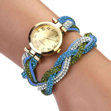 Gifts 4 All - Crystal Wrap Watch Your Choice of Color