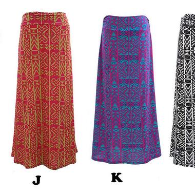 Gifts 4 All - Printed Long Skirt Your Choice of Color