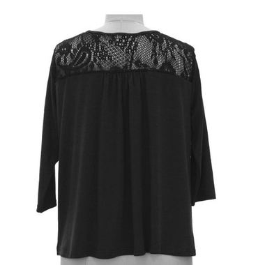 Gifts 4 All - Plus size Cascading 3/4 Sleeves Top