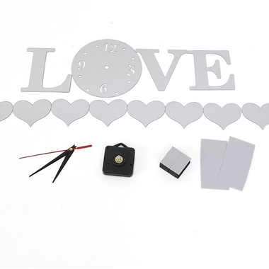 Gifts 4 All - Beautiful Wall Clock Love Sticker 