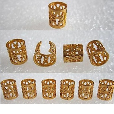 Gifts 4 All 10pc Hair Bead in gold or Silver color