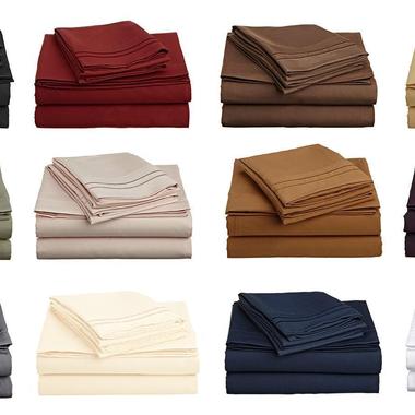 Gifts 4 All - 6 PC Sheet Set As Soft as Egyptian Cotton 1800 Thread Count Sheet Set