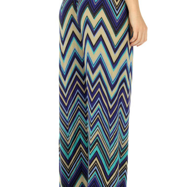 Gifts 4 All - Zig-zag Palazzo Pant Your Choice of color