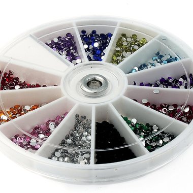 Gifts 4 All Crystal 1200 Piece 12 Color Nail Art 