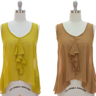 Gifts 4 All - Your Choice of Ruffle chiffon Top - Runs Large