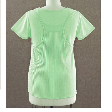 Gifts 4 All, The flattering Top is chic yet casual. Cozy tee has a scoop neckline and pleated racer back design with connected fabric that provides full back coverage and unique style. It has a high/low hem that looks perfect with your favorite pair of jeans. Back lengths are 27-1/2", 28" and 28-1/2". Front is 2" shorter. Polyester. Machine wash. Imported.