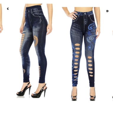 Gifts 4 All, Cutout Jeggings have printed designs. It does not have pockets. One size fits most, 100% Polyester Please choose from different prints.