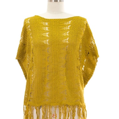 Gifts 4 All - Fringed Crochet top Your choice of Color and Size
