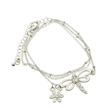 Gifts 4 All Beautiful Dragonfly Bracelet Silver or Golden