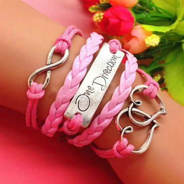 Gifts 4 All - Wrap Bracelet Double heart, Infinity, Hearts