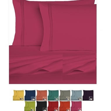 Gifts 4 All - Bold Colors 1800 Series 6pc Sheet Set