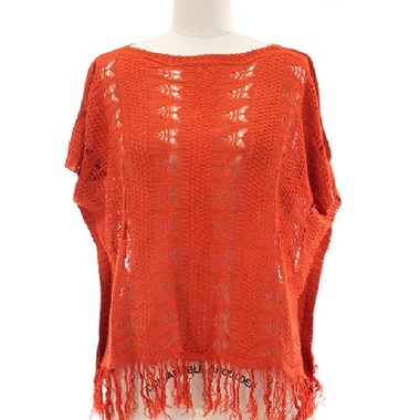 Gifts 4 All - Fringed Crochet top Your choice of Color and Size