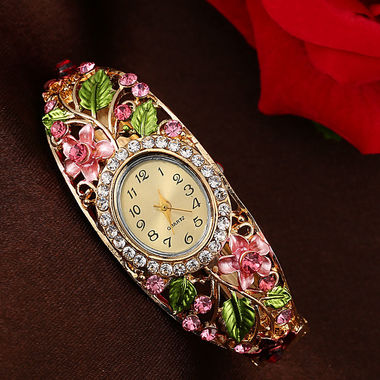 Gifts 4 All Women Watch Bracelet Floral 