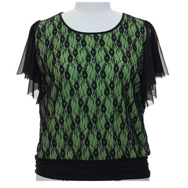 Gifts 4 All - Choose from 4 Colors Lace Top from 1x or 2X sizess