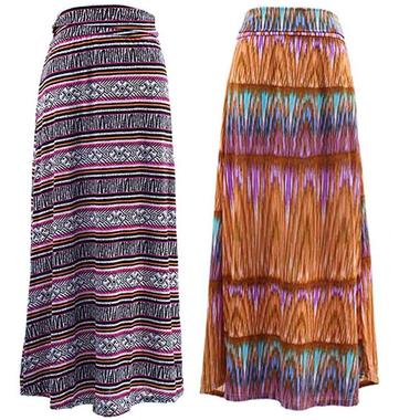 Gifts 4 All - Printed Long Skirt Your Choice of Color