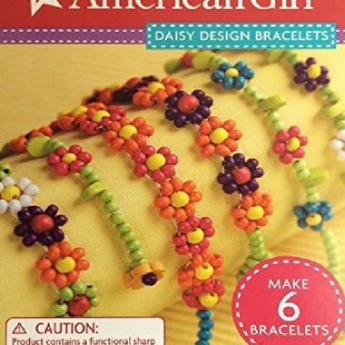 Gifts 4 All, American Girl Crafts Daisy Design Bracelet Kit
Go daisy crazy! Bead 2 different styles of colorful daisy-chain bracelet Kit. Keep them for yourself or share them with a friend!
Each Kit includes:
Project & idea booklet,
732 round beads,
6 flower beads,
15 leaf beads,
1 wire needle,
19 feet of thread.
