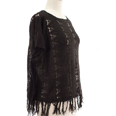 Gifts 4 All - Fringed Crochet top Your choice of Color and Size