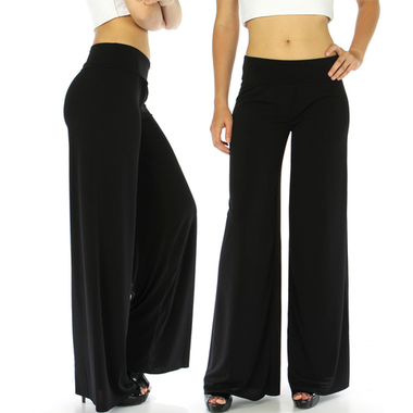 Gifts 4 All, Very trendy, palazzo pants. Choose from different colors or prints as shown in pics.
Fabric content: 95% Polyester, 5% Spendex
Size: One Size ( Waist: 26" and Length: 40") 