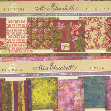 Gifts 4 All 12x12" Scrapbooking Papers Miss Elizabeth 6 Sheets