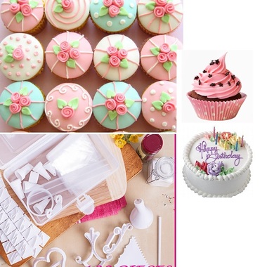 Gifts 4 All - 100pc Cake, Cookie, Cupcake decorating kit